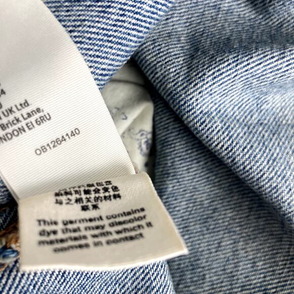 We The Free Distressed Denim Jean Skirt - 30 - Picture 10 of 11